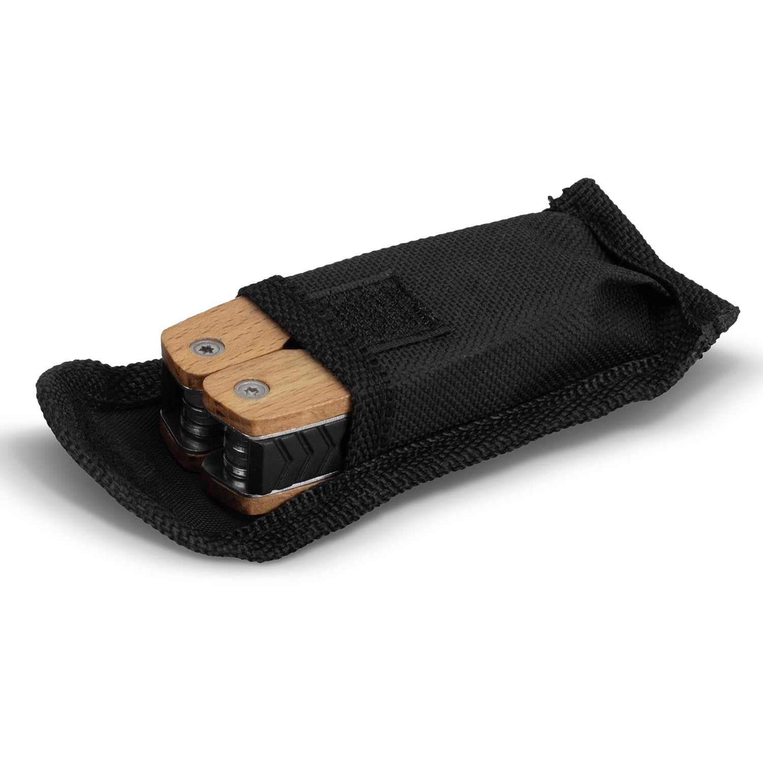 Wooden 9 Function Multi Tool featuring pliers, knife, can opener, and elegant Beech wood handles for versatile use.