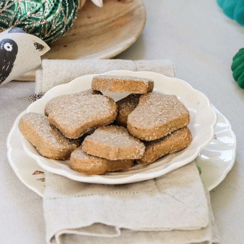 Molly Woppy Festive Shortbread Bell Cookies, buttery and charming bell-shaped, perfect for holiday celebrations and gifting.
