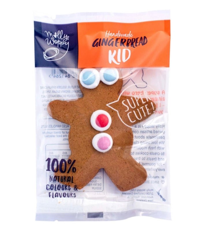 Molly Woppy Ginger Kid: delightful gingerbread treat made from natural ingredients, perfect for sharing and gifting.