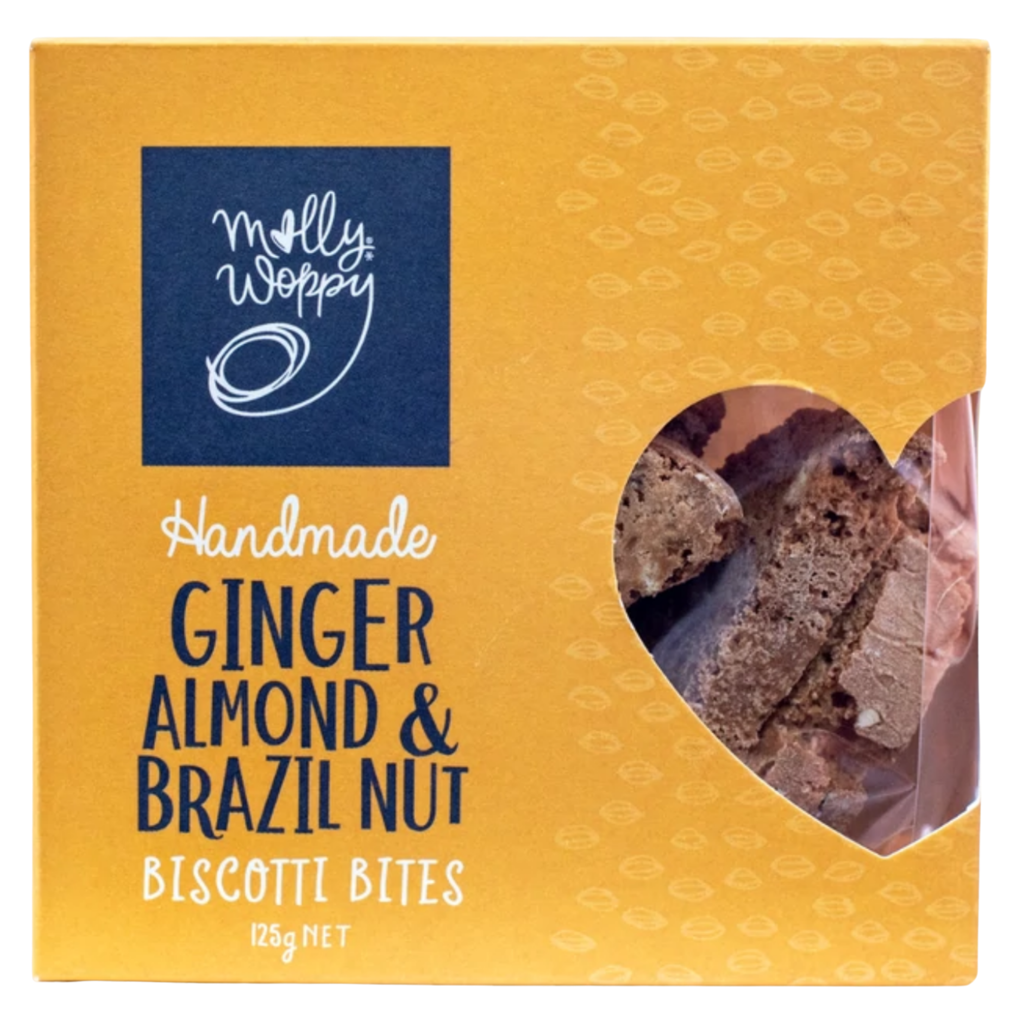 Molly Woppy Handmade Ginger, Almond & Brazil Nut Biscotti - Beautiful Gifts