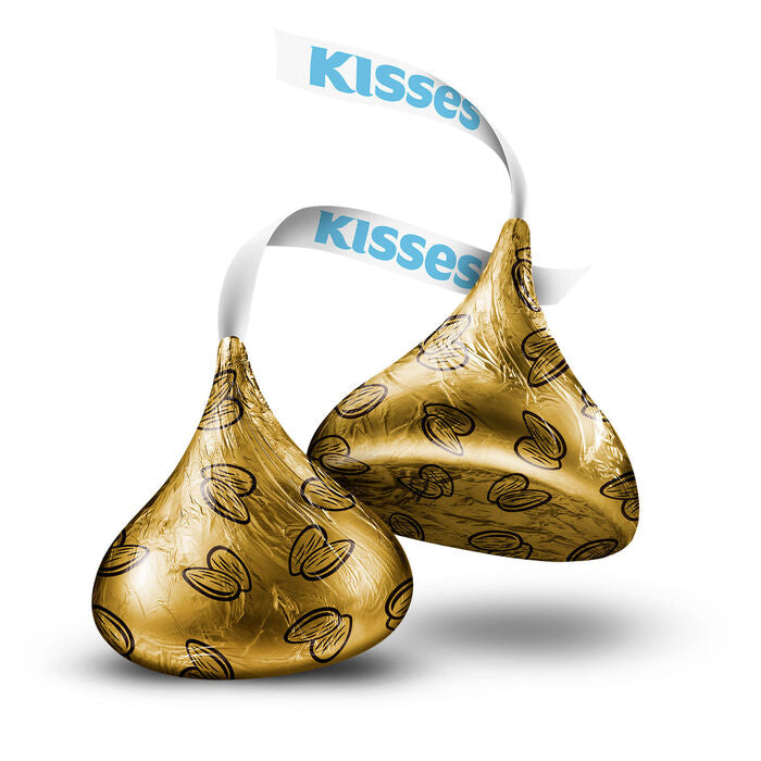 Pack of 10 Hershey's Kisses chocolates, individually wrapped for freshness, featuring rich milk chocolate flavor.