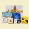 Elegant 'Appreciation' gift box featuring gourmet treats, including chocolate, fudge, and biscotti, packaged beautifully.