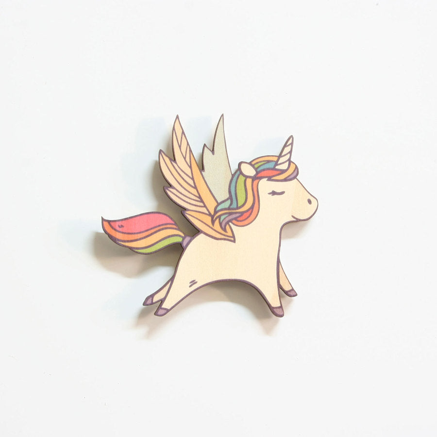Wooden Unicorn Nursery Décor – Eco Pine Veneer Wall Hanging