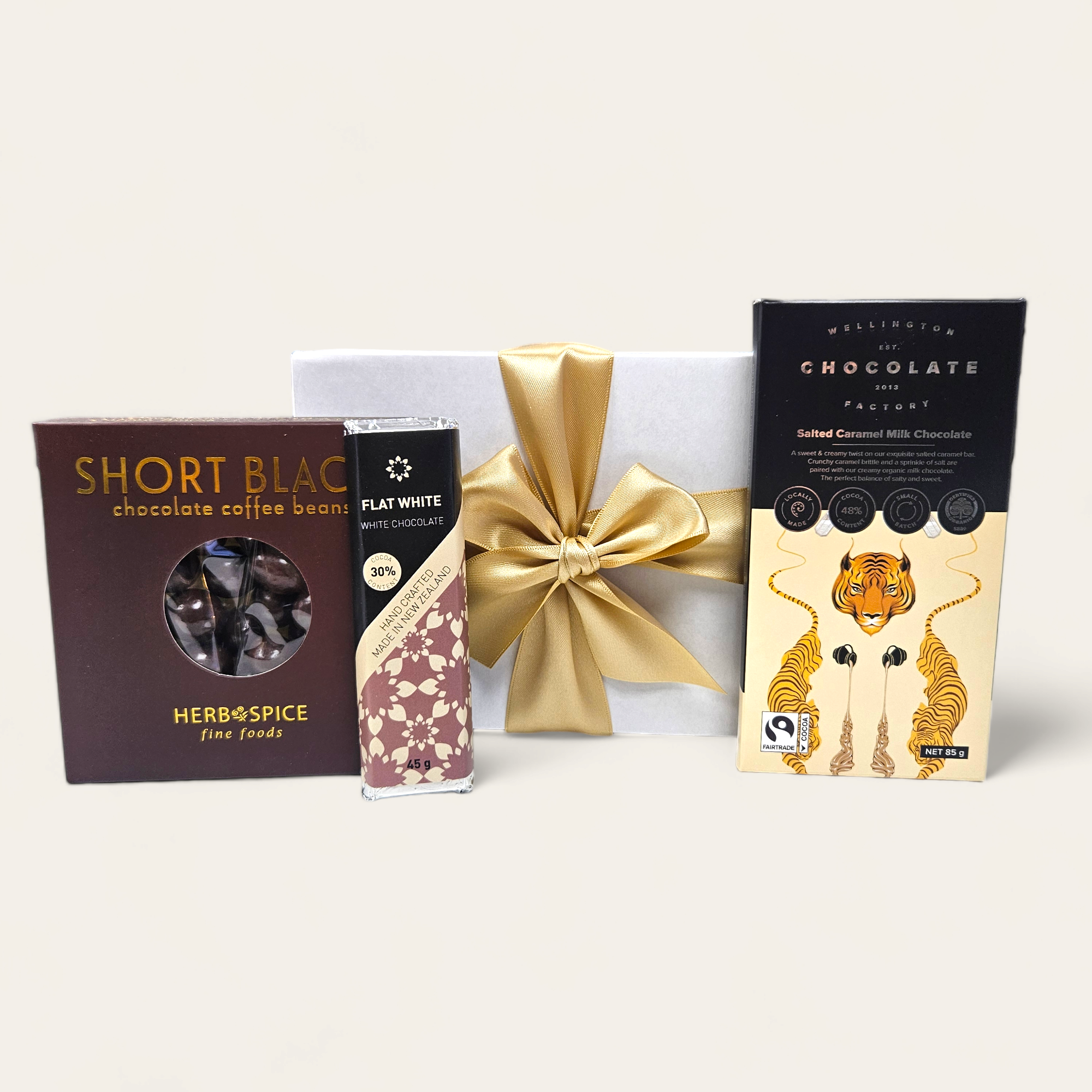 Caffeine & Chocolate Fix gift box featuring gourmet coffee beans and chocolate bars, perfect for thoughtful gifting with free delivery.
