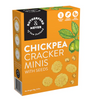 Rosemary-infused chickpea crackers offering a crunchy, guilt-free snack perfect for dipping or sharing.