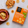 Crunchy rosemary chickpea crackers, perfect for dipping, snacking, and guilt-free gifting. Ideal for every occasion.