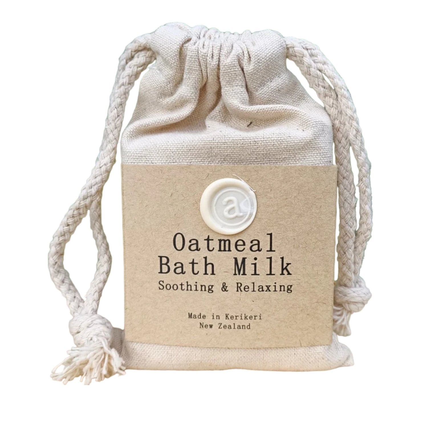 Gentle oatmeal bath milk for babies, soothing dry skin and nappy rash with lavender and natural ingredients.