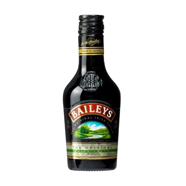 200ml bottle of Baileys Original Irish Cream, featuring rich flavors of Irish cream and whiskey, perfect for gifting or personal indulgence.