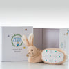 Adorable baby booties featuring Peter Rabbit designs, perfect for keeping tiny feet warm and stylish.