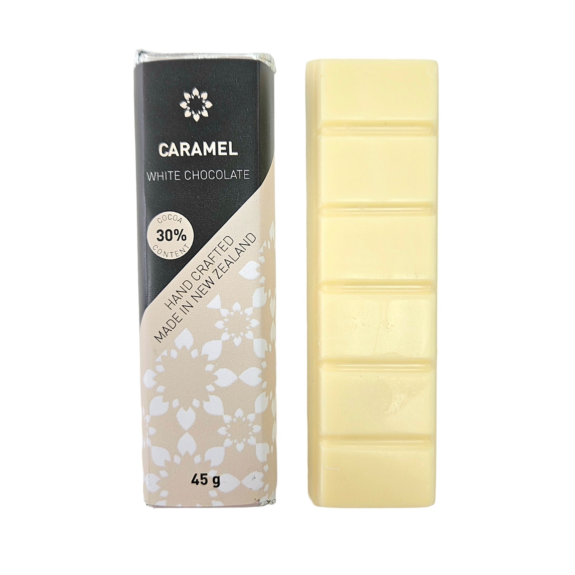 Caramel White Chocolate Bar featuring creamy white chocolate and rich caramel, perfect for gifts and indulgent treats.