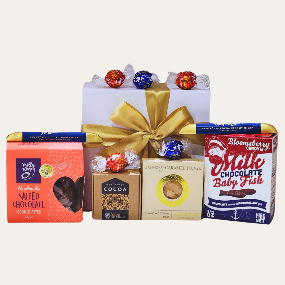 Luxurious Sweet Diwali Surprises gift box featuring gourmet chocolates and treats, elegantly presented for festive celebrations.