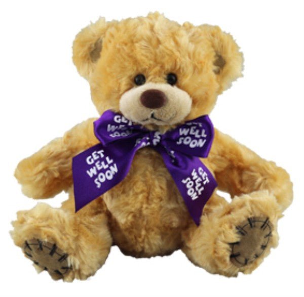 Soft and cuddly Get Well Soon Teddy Bear, 19cm, designed to uplift spirits and provide comfort during recovery.