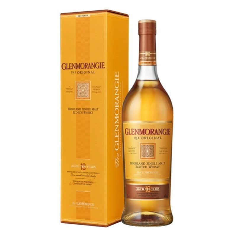 Glenmorangie Original 10 Year Old 700ml bottle showcasing floral notes and creamy whisky profile from Scottish artisan distillation.