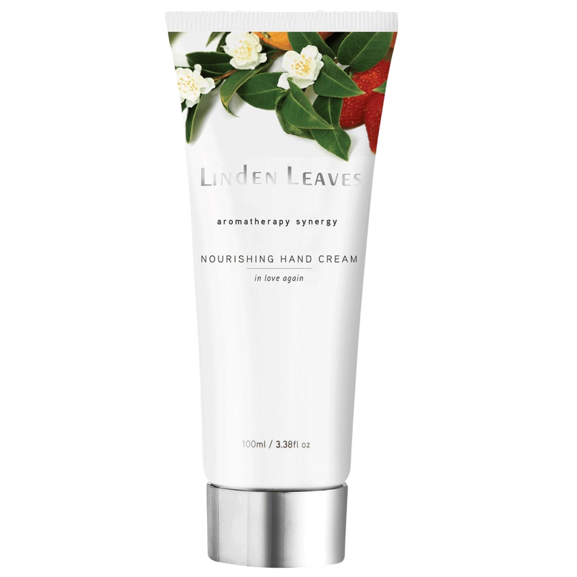 Luxurious 100ml hand cream with nourishing cocoa and shea butter, enriched with neroli, vanilla, and sandalwood scents.