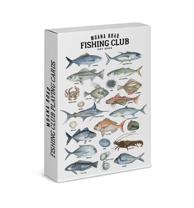 Vibrant Moana Road Fish Playing Cards showcasing colorful New Zealand marine life, perfect for fun game nights.