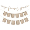 Wooden Baby Photo Bunting