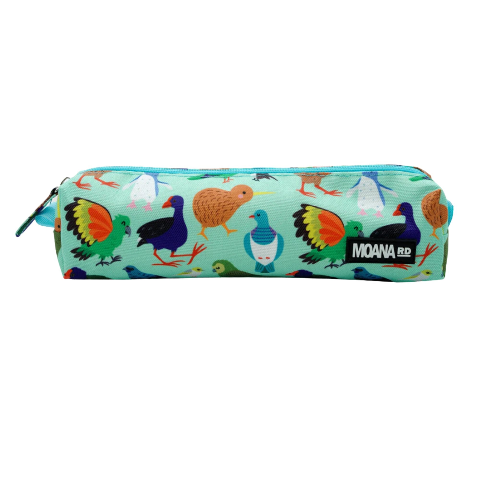Cute Moana Road NZ Birds Pencil Case made from recycled materials, perfect for organizing school supplies and creative essentials.