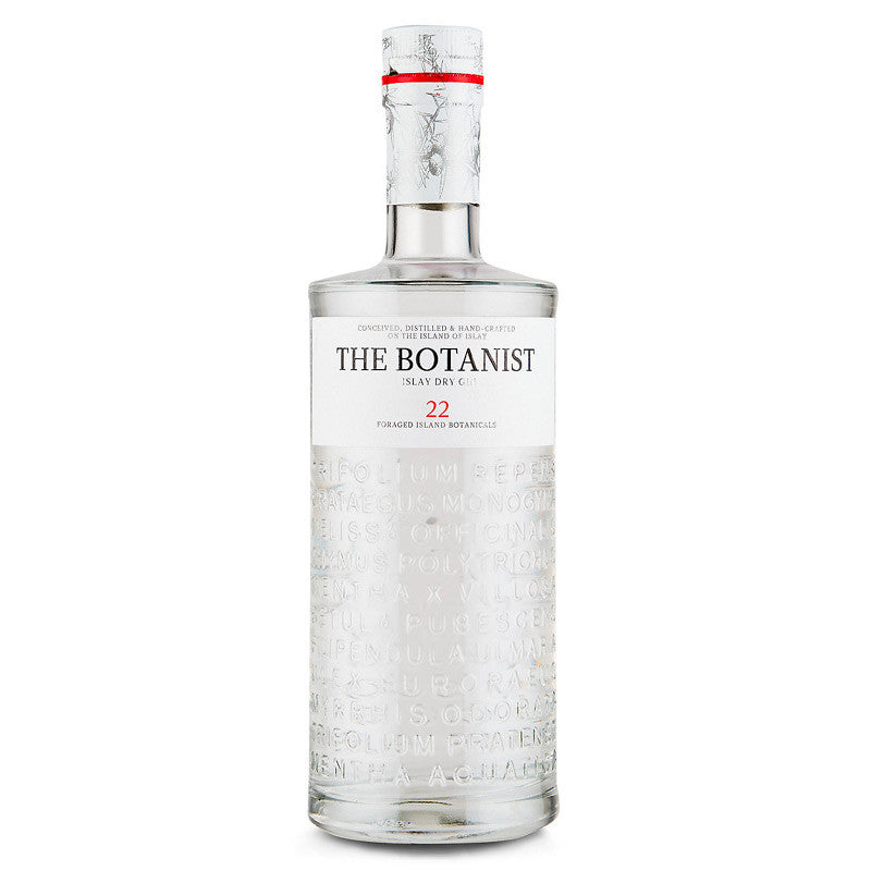 Bottle of The Botanist Islay Dry Gin, showcasing its floral and aromatic 700ml blend of 31 botanicals from Islay, Scotland.