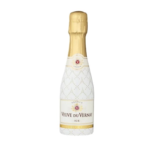 Veuve Du Vernay Ice 200ml in an elegant bottle, a sweet sparkling wine perfect for summer cocktails over ice.
