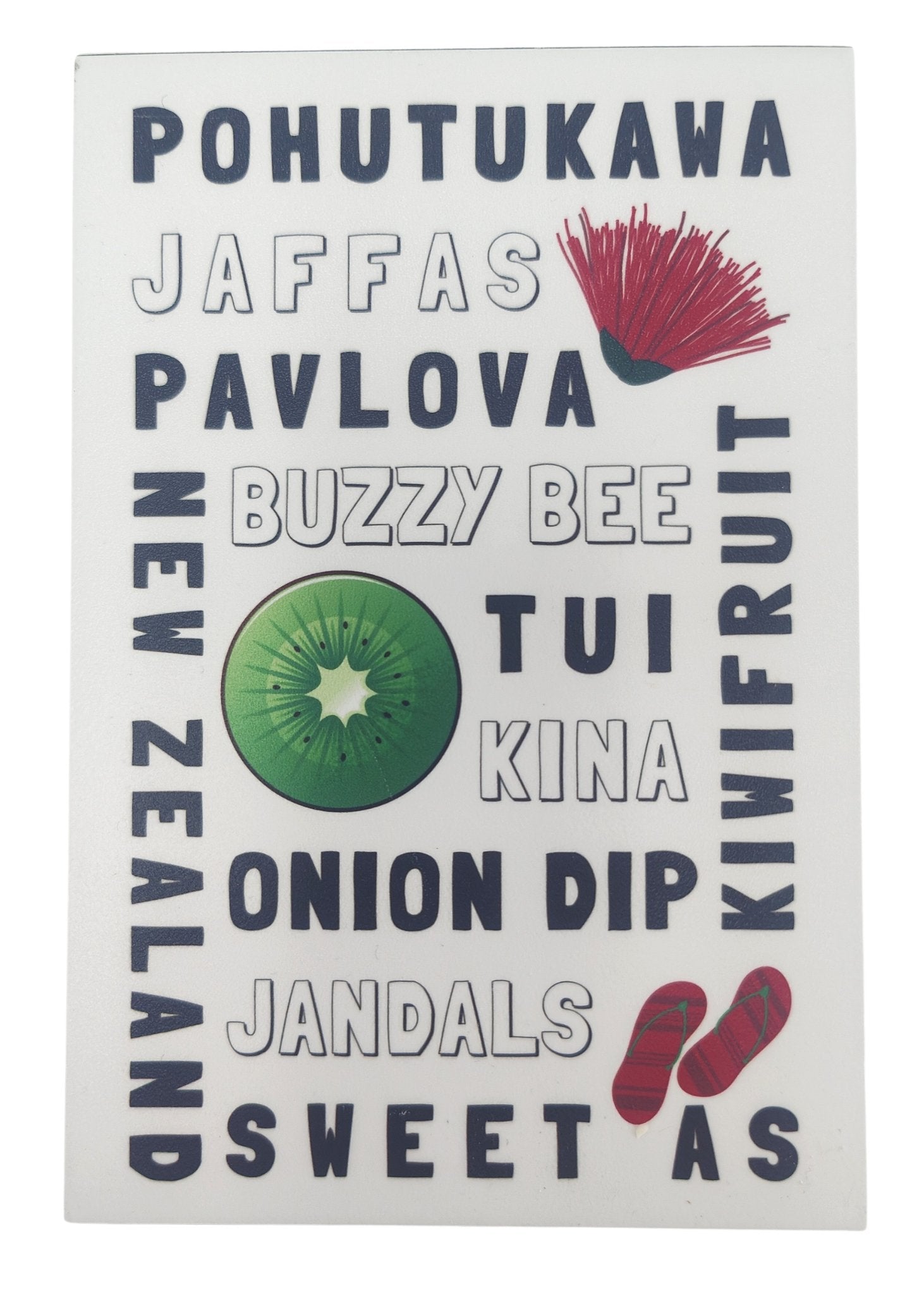 Inspirational Kiwiana word block decor, 15cm x 10cm, perfect for gifting and enhancing home spaces.