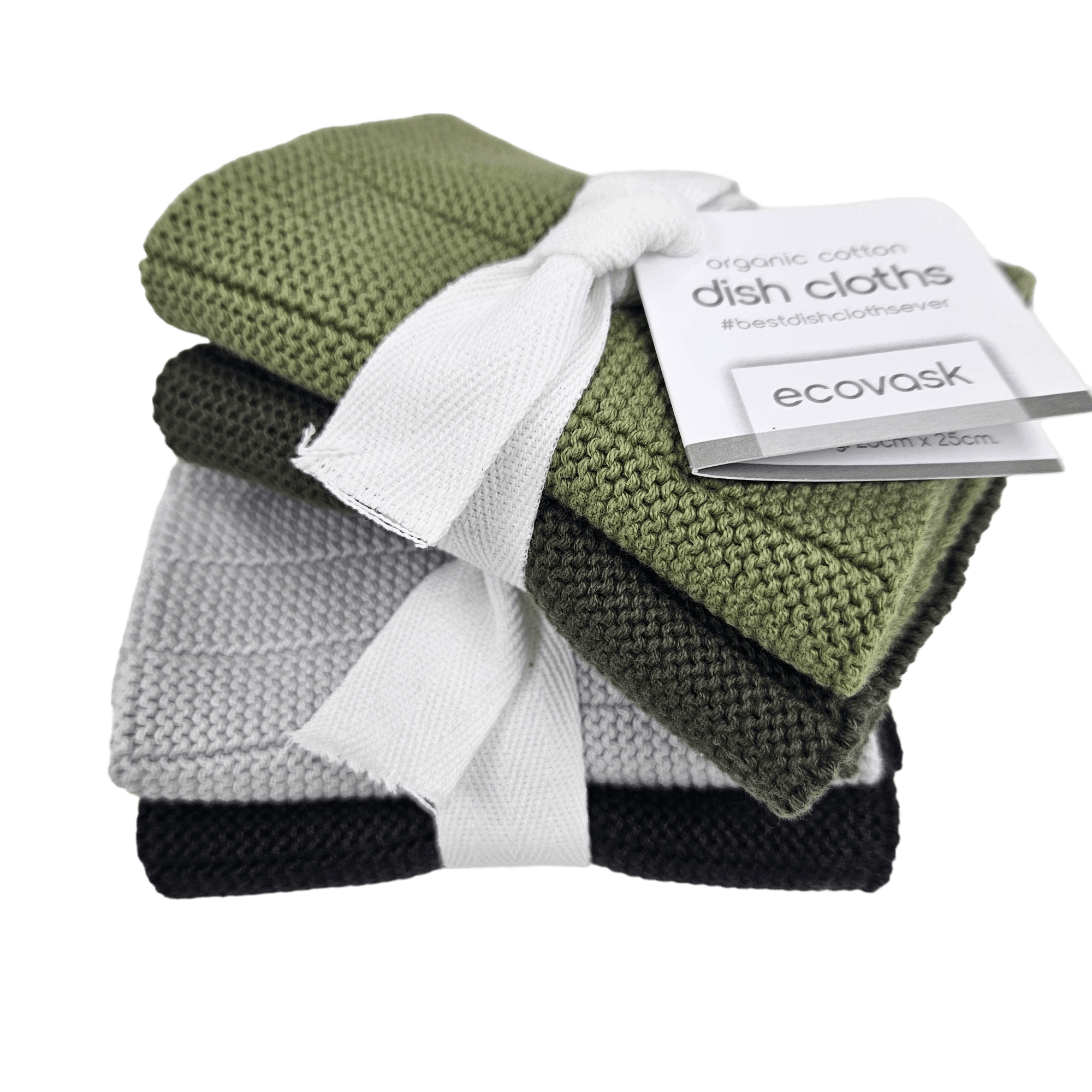 Ecovask Dish cloths 2pk (2 colour combos to choose from) - Beautiful Gifts - Packaged with Love
