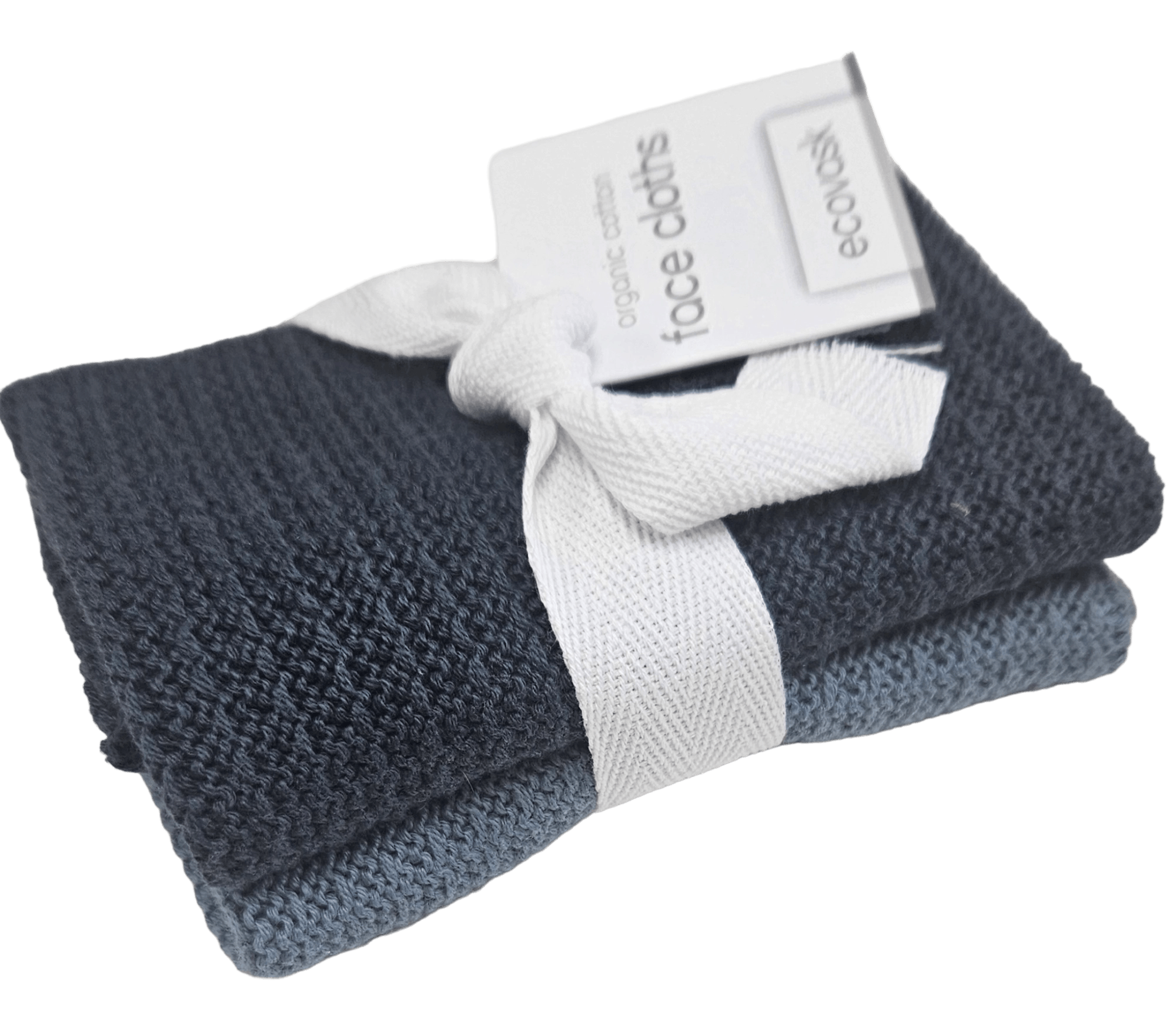 Ecovask facecloths 2pk (choice of 2 colour combos) - Beautiful Gifts