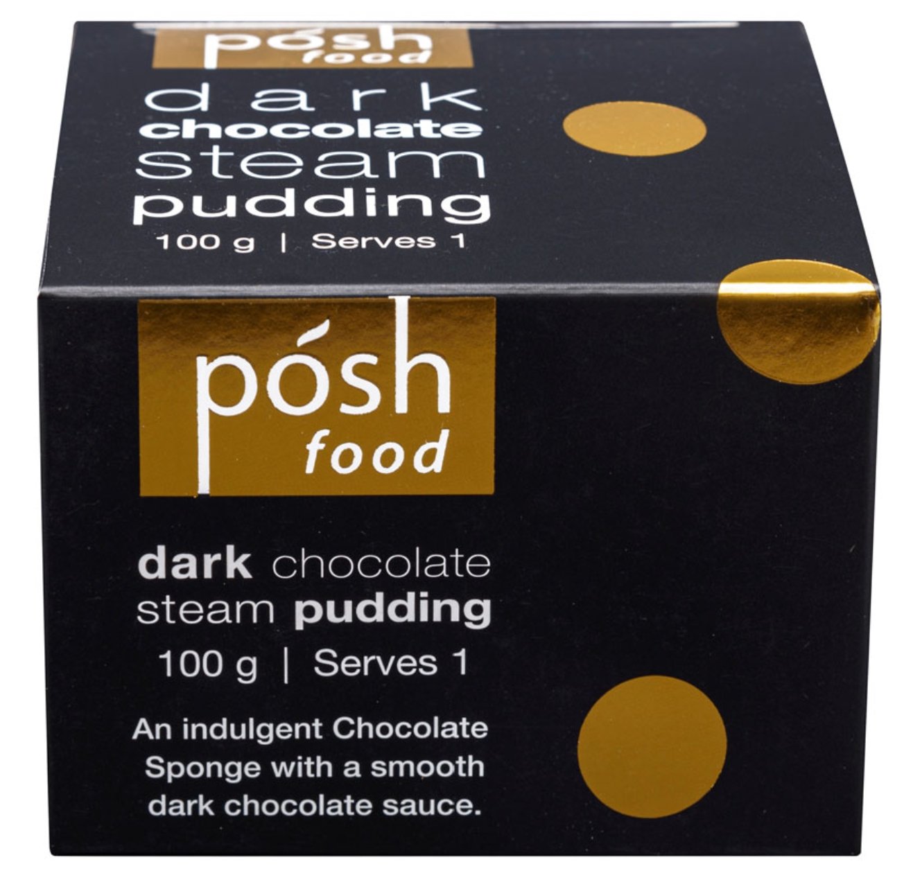 Posh Dark Chocolate Steam Pudding - Beautiful Gifts - Packaged with Love