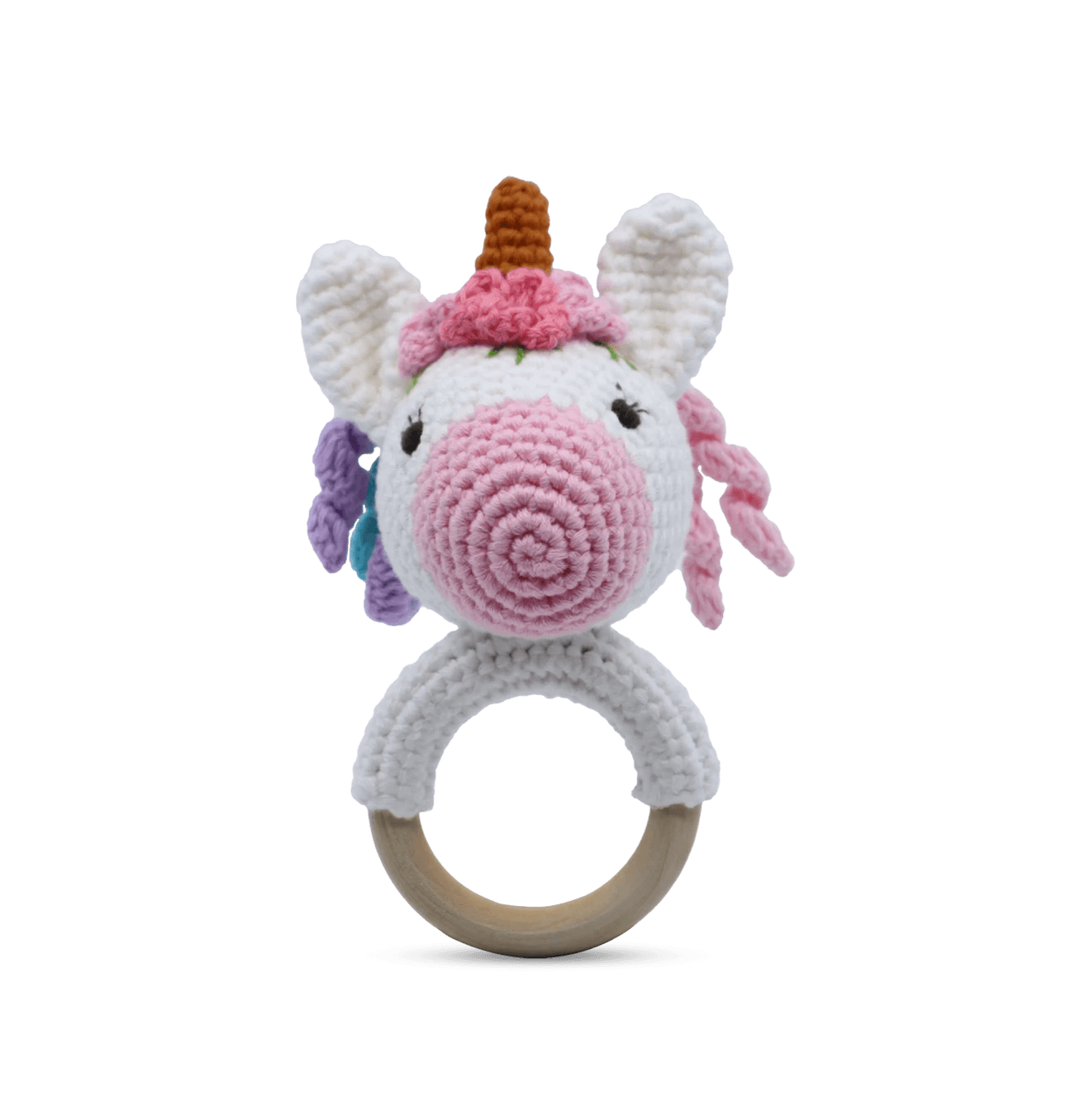 Snuggle Buddies Unicorn Rattle - Beautiful Gifts - Packaged with Love