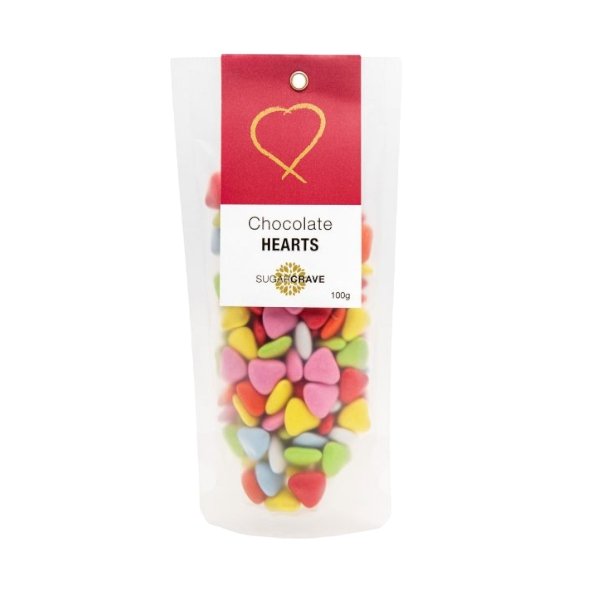 Sugarcrave Chocolate Hearts 100g - Beautiful Gifts